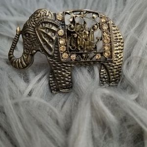 Elephant statement ring